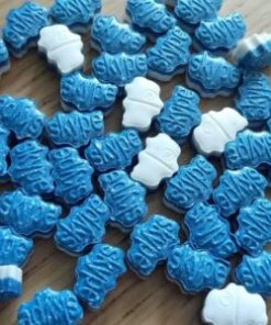 BLUE AND WHITE SKYPE 200MG MDMA (50 Tabs)